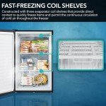 Whynter CUF-301SS Upright Freezer, 3 Cubic Feet, Stainless Steel