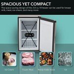 Whynter CUF-301SS Upright Freezer, 3 Cubic Feet, Stainless Steel
