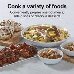 Hamilton Beach 4-Quart Slow Cooker with 3 Cooking Settings, Dishwasher-Safe Stoneware Crock & Glass Lid, Stainless Steel (33140G)