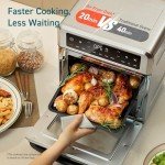COSORI 11-in-1 Air Fryer Oven , 13Qt Small Footprint Airfryer combo with Rotisserie, Toast, Bake, Roast, Reheat Functions and more, Recipe Book & 6 Accessories Included, Perfect for Small Contertop
