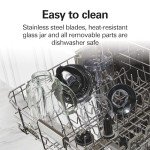 Hamilton Beach Power Elite Blender for Smoothies with 3-Cup Vegetable Chopper Mini Food Processor, 40oz Glass Jar, 12 Functions for Puree, Ice Crush, Black and Stainless Steel (58149)