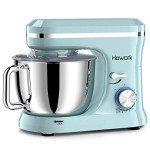 HOWORK Electric Stand Mixer,10+p Speeds With 6.5QT Stainless Steel Bowl,Dough Hook, Wire Whip & Beater,for Most Home Cooks,Blue