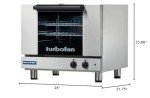 Moffat Turbofan E22M3 Half Size Countertop Electric Convection Oven, Single Deck, Manual Control