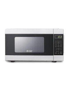 Commercial CHEF CHM990W 900 Watt Counter Top Microwave Oven, 0.9 Cubic Feet, White Cabinet
