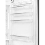 Smeg FAB28 50's Retro Style Aesthetic Top Freezer Refrigerator with 9.92 Cu Total Capacity, Multiflow Cooling System, Adjustable Glass Shelves 24-Inches, White Left Hand Hinge Made In Italy