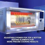 Nuwave Bravo Air Fryer Toaster Smart Oven, 12-in-1 Countertop Convection, 30-QT XL Capacity, 50°-500°F Temperature Controls, Top and Bottom Heater Adjustments 0%-100%, Brushed Stainless Steel Look