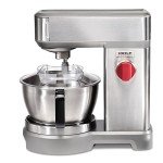 Wolf Gourmet High-Performance Stand Mixer, 7 qrt, with Flat Beater, Dough Hook and Whisk, Brushed Stainless Steel (WGSM100S)