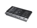 SAMSUNG 36" Built In Smart Gas Cooktop with Illuminated Knobs, 5 Burners, Stainless Steel, NA36N6555TS/AA