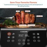 COSORI 12-in-1 Air Fryer 5.8QT, Toast, Bake, Nutrition Facts for 100+ In-App Recipes, AdaptIQ Tech Fast Cook, for Main & Side Dishes, Snacks, Leftovers, Detachable Square Basket, Dishwasher Safe