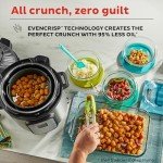 Instant Pot Duo Crisp 11-in-1 Air Fryer and Electric Pressure Cooker Combo with Multicooker Lids that Air Fries, Steams, Slow Cooks, Sautés, Dehydrates, & More, Free App With Over 800 Recipes, 6 Quart