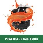 Omega VSJ843QS Vertical Masticating 43 RPM Compact Cold Press Juicer Machine with Automatic Pulp Ejection, 150-Watt, Silver