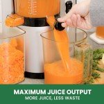 Omega VSJ843QS Vertical Masticating 43 RPM Compact Cold Press Juicer Machine with Automatic Pulp Ejection, 150-Watt, Silver