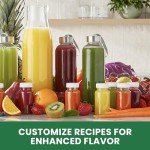 Omega VSJ843QS Vertical Masticating 43 RPM Compact Cold Press Juicer Machine with Automatic Pulp Ejection, 150-Watt, Silver