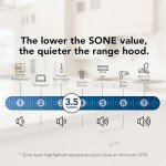 Broan-NuTone 413004 Non-Ducted Ductless Range Hood with Lights Exhaust Fan for Under Cabinet, 30-Inch, Stainless Steel