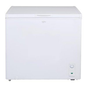 Koolatron Deep Freezer - Chest Freezer, 1 Wire Basket, Garage Ready, Meat Storage, Front Drain, Congelador For Home, Apartment, Basement, Dorm, Cottage, Manual Defrost, Stand Up, 7.0 Cubic Feet, White