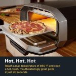 Ooni Volt 12 Electric Pizza Oven - Indoor & Outdoor Versatile Electric Oven, Pizza Cooker with Stone, Indoor and Outdoor Toaster Oven Countertop, Portable Pizza Oven, Cook 12 Inch Pizzas and More