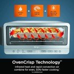 Ninja Flip Toaster Oven&Air Fryer, 8-in-1 Functionality, Flip Up&Away Capability for Storage Space, LargeCapacity, Air Fry Basket, SheetPan, Wire Rack&Removable Crumb Tray, Stainless,1800 watts, SP151