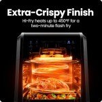 Chefman 12-Quart 6-in-1 Air Fryer Oven with Digital Timer, Touchscreen, and 12 Presets - Family Size Countertop Convection Oven, Dishwasher-Safe Parts