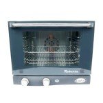 Cadco OV-003 18-7/8" Quarter-Size Countertop Convection Oven for Restaurant Hotel Food Truck Concession Kiosk, (3) Quarte-Size Sheet Pan Capacity and Manual Controls, Stainless Steel, 120V, NSF
