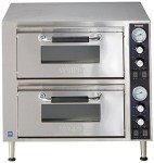 Waring WPO750 Double-Deck Pizza Oven (Dual Door), Silver