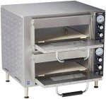 Waring WPO750 Double-Deck Pizza Oven (Dual Door), Silver