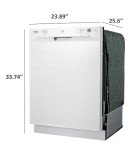 SD-6501W: Energy Star 24″ Built-In Stainless Steel Tall Tub Dishwasher w/Heated Drying – White