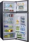 Galanz GLR12TS5F Refrigerator, Dual Door Fridge, Adjustable Electrical Thermostat Control with Top Mount Freezer Compartment, 12.0 Cu.Ft, Stainless Steel, 12