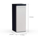 Frigidaire EFRF694, 6.5 cu ft, Upright Freezer, Platinum Series, Stainless steel