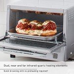 Panasonic Toaster Oven FlashXpress with Double Infrared Heating and Removable 9 Inner Baking Tray, 1300W, 12 x 13 x 10.25 inches, Silver