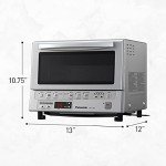 Panasonic Toaster Oven FlashXpress with Double Infrared Heating and Removable 9 Inner Baking Tray, 1300W, 12 x 13 x 10.25 inches, Silver