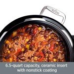 All-Clad Electrics Stainless Steel and Ceramic Slow Cooker with Insert and Lid 6.5 Quart Nonstick 320 Watts Oval Shaped, Programmable, Dishwasher Safe