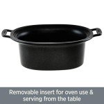 All-Clad Electrics Stainless Steel and Ceramic Slow Cooker with Insert and Lid 6.5 Quart Nonstick 320 Watts Oval Shaped, Programmable, Dishwasher Safe