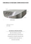 KOBE CHX3830SQBD-3 Brillia 30-inch Ductless Under Cabinet Range Hood, 3-Speed, 400 CFM, LED Lights, Baffle Filters