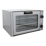 Adcraft COQ-1750W Quarter-Size Electric Countertop Convection Oven, Heavy Duty, Stainless Steel, 120v, NSF, Silver
