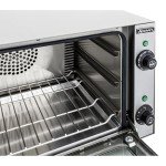 Adcraft COQ-1750W Quarter-Size Electric Countertop Convection Oven, Heavy Duty, Stainless Steel, 120v, NSF, Silver