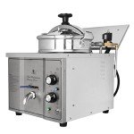 PreAsion 16L High Pressure Fried Chicken Machine 110V Chicken Pressure Fryer Counter Top Electric Deep Fryer With Thermostat Food Oven Fryer, Fried Delicacies, Stainless Steel 2400W
