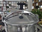 PreAsion 16L High Pressure Fried Chicken Machine 110V Chicken Pressure Fryer Counter Top Electric Deep Fryer With Thermostat Food Oven Fryer, Fried Delicacies, Stainless Steel 2400W