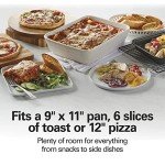 Hamilton Beach 6 Slice Countertop Toaster Oven With Easy Reach Roll-Top Door, Bake, Broil & Toast Functions, Auto Shutoff, Silver (31127D)