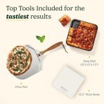 Cuisinart Indoor Pizza Oven – Bake 12” Pizzas in Minutes – Portable Countertop Pizza Oven – Stainless Steel - CPZ-120