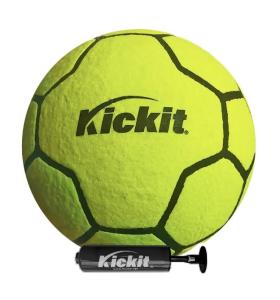 Kickit Soccer Tennis Ball, Official Soft Lightweight Ball for Training, Freestyle & Juggling, All Ages Indoor/Outdoor Fun, Backyard, Beach & Court Play, Lime Green, Size 5