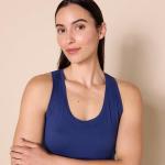 Amazon Essentials Women's Active Workout Quick Dry Tech Stretch Racerback Tank Top (Available in Plus Size), Pack of 2, Fuchsia/Navy, Large