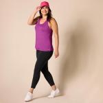 Amazon Essentials Women's Active Workout Quick Dry Tech Stretch Racerback Tank Top (Available in Plus Size), Pack of 2, Fuchsia/Navy, Large