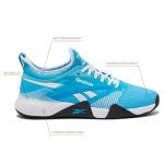 Reebok Nano Court Sport Men's Pickleball or Tennis Shoes for Men, Future Cyan/Footwear White/Black, 8.5