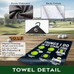 rofiowa Things I Do in My Spare Time Polyester and Cotton Blend Printed Tennis Towel, Funny Tennis Accessories Gifts for Men Women Boy Friends, Tenniss Lover Father's Day Christmas Birthday Gifts