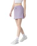 Leapstride Women's Athletic High Waisted Golf Skort with Multiple Functional Pockets (Capable of Holding a Phone and a Tennis Ball) for Active Women Pastel Lilac