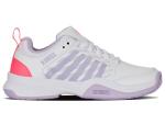 K-Swiss Women's Court Express 2 Tennis Shoe, White/Orchid Petal/Neon Blaze, 8.5 M
