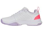 K-Swiss Women's Court Express 2 Tennis Shoe, White/Orchid Petal/Neon Blaze, 8.5 M