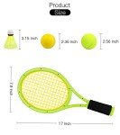 Kids 17-Inch Tennis Racket Set with Balls