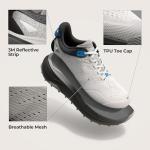 NORTIV 8 Men's Wide Toe Box Trail Running Shoes Cushion Walking Barefoot Tennis Workout Gym Cross Training Shoe Fashion Sneakers Whitney,Size 10.5,Black/Light Grey,SNRS25001M