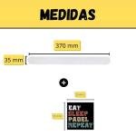 Transparent Padel Racket Protector + Sticker – Transparent Protector with Rugged Finish for More Protection 35 x 370 mm (3)